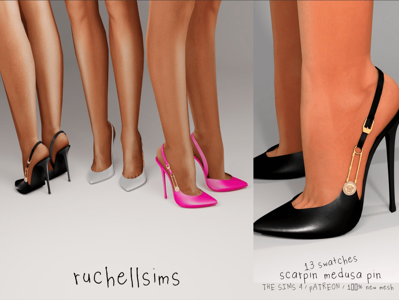 Скриншот мода Туфли Medusa Pin Scarpin